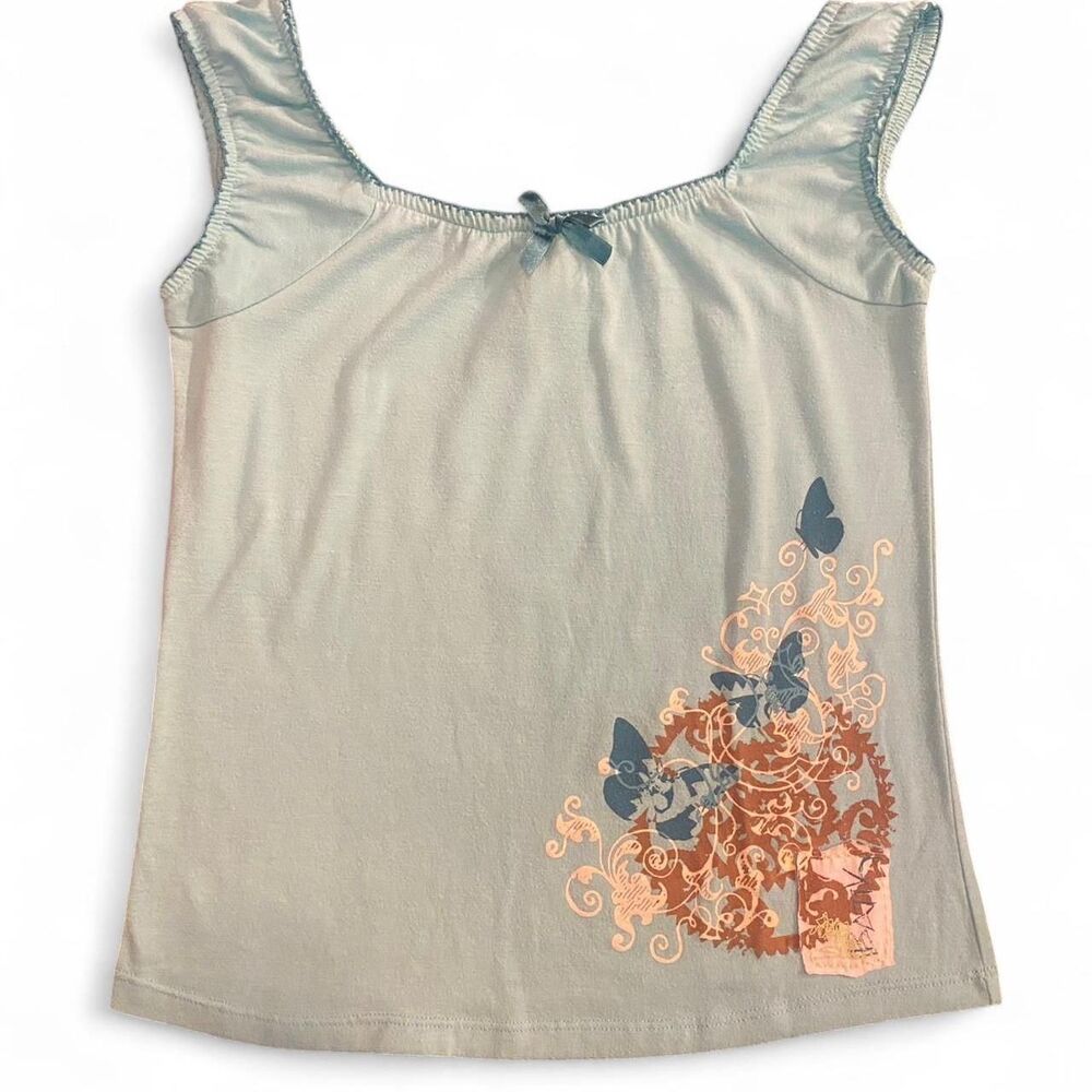2000s butterfly fairy bow kids top